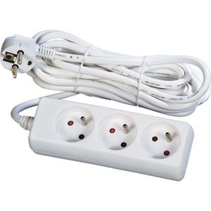 Multiprise 3 prises avec interrupteur - cordon 1,5 m - Câbles & Rallonges  Électriquesfavorable à acheter dans notre magasin