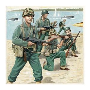 FIGURINE - PERSONNAGE Figurines - REVELL - US-Marineinfanterie WW II - 50 figurines - Garçon - Enfant