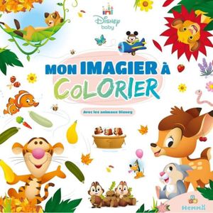 LIVRE DE COLORIAGE Hemma - Disney Baby - Mon imagier à colorier - avec les animaux Disney - Livre de coloriage imagier -Dès 3 ans -  - Collectif
