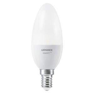 AMPOULE INTELLIGENTE LEDVANCE Lampe LED intelligente avec technologie ZigBee, E14-base, optique dépolie ,Blanc chaud (2700K), 470 Lumen, Remplacement