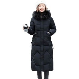 MANTEAU - CABAN Doudoune Femme Mi-Longue Hiver avec Capuche Fausse