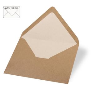 Craft UK 273 Lot de 50 cartes et enveloppes C6 Cartes & Enveloppes c6 coloré 