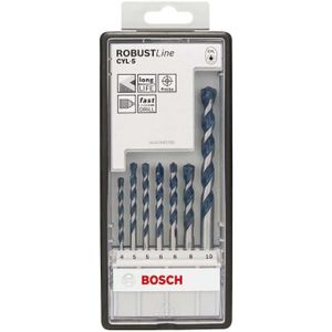 FORET - MECHE Bosch Professional 7 pièces Jeu de forets à béton CYL-5 Robust Line Set (pour le béton, Ø 4-10 mm, accessoires perceuse à percus169