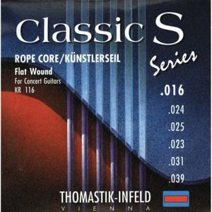 CORDE POUR INSTRUMENT Cordes Thomastik Guitare classique Classic S Series. Rope Core. Cordes artiste Mi1 .016