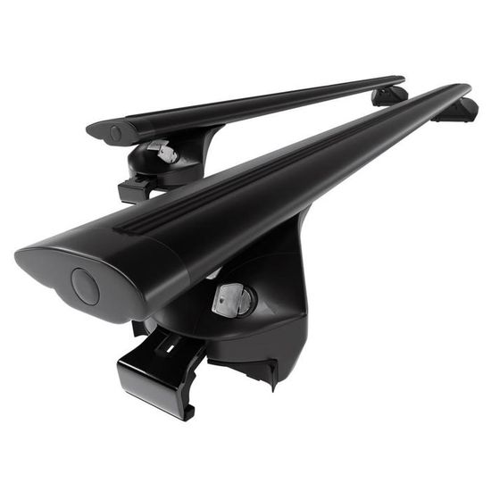Barres De Toit Aluminium Mossa Pour Jeep Commander (2006-2010) - Porte-Bagages Profil T - Capacité 70kg - Argent