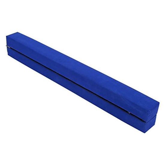 équipement Gym Enfant Débutant Poutre D'équilibre Pliable Pour Gymnastique à La Maison - Longueur 2.1 M, Surface Suédée, Supporte 100 Kg - Rose