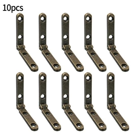10 Charnières De Caisse KeyMet Acier Noir 290x35 Mm - Pour Coffres Et Meubles
