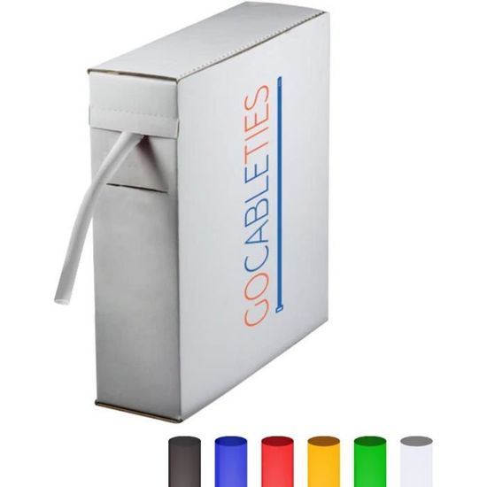 Gaine Thermorétractable étanche 15.5mm - 20m Longueur, Double Paroi Avec Colle - Pour Isolation Câbles, étanchéité Marine