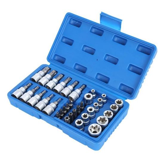 Coffret De 60 Douilles Torx Mâles Et Femelles - Satra S-ST60B - Coffret Atelier Pro