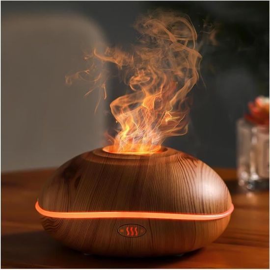 Diffuseur Huiles Essentielles Flame Effet Flamme Colorée, 200Ml ...