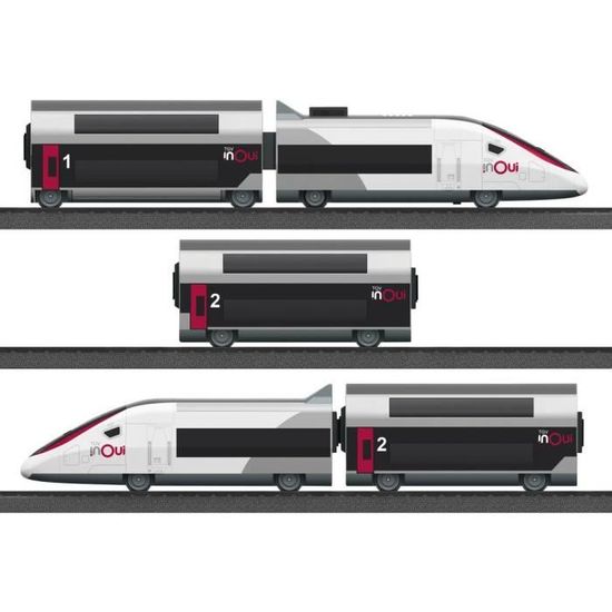 Train Märklin my World - Pack de démarrage TGV Duplex - Attelages magnétiques - 3 vitesses - 3 fonctions sonores