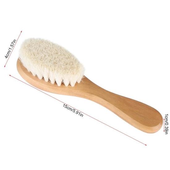 Brosse pour bébé en poils de chèvre