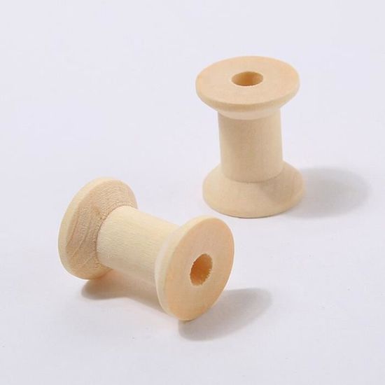 PH PandaHall 10 pcs Bobine en Bois Bobine de Fil Vide Bobine de Fil pour Coudre et Broderie en Bois Bobines de Ruban en Bois Rubans pour Tissage de