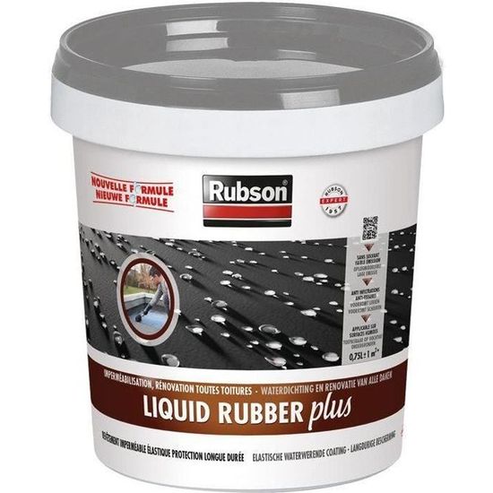 Liquide rubber boîte 0.75l/900g gris Cdiscount Bricolage