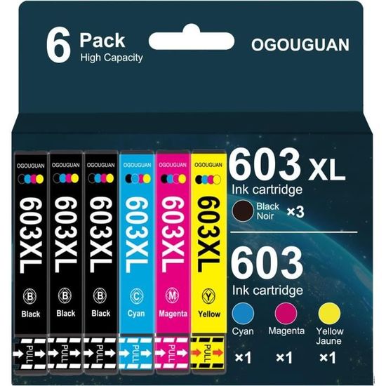 Cartouche D'encre DOUBLE D 913A Noir - Compatible HP 913A L0R95AE, Non Affectée Par Les Mises à Jour - 4