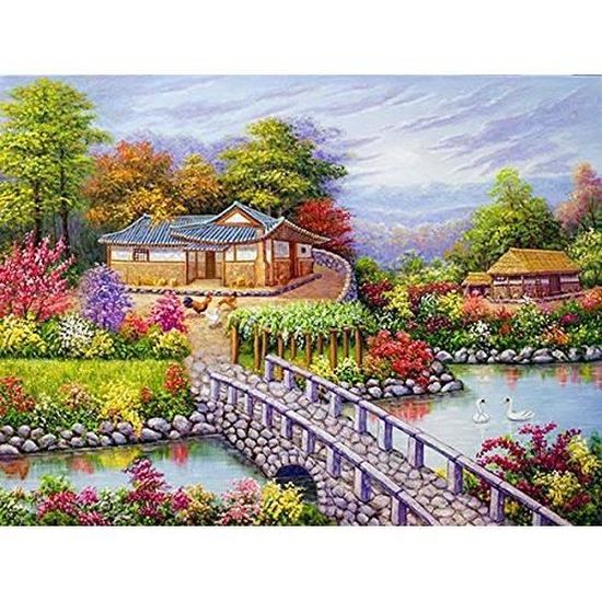 YSCOLOR Diamond Painting 5D Fai Da Te – Kit Completo 30x30cm Con Fiore Rosa Rossa – Diamanti Rotondi – Regalo Antistress