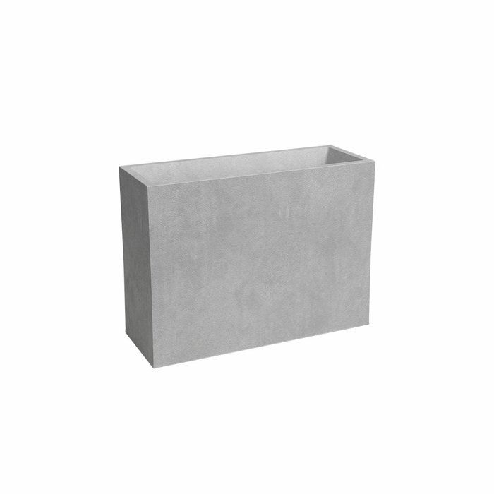 ARTEVASI Jardinière haute - SYDNEY - Plastique - Gris Clair - 80 cm - 50 L - Dimensions: 79.5x29.5x68 cm