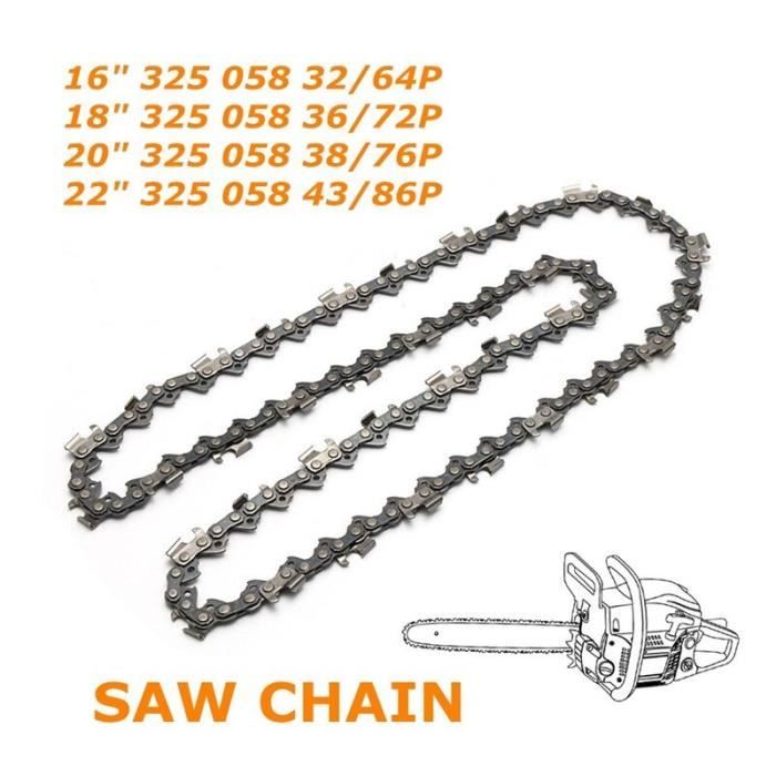 Set Guide-chaîne 45cm + 2 Chaînes Semi-burin - Pas .325, 68 Maillons, Jauge 1.6mm, Compatible Stihl - 3