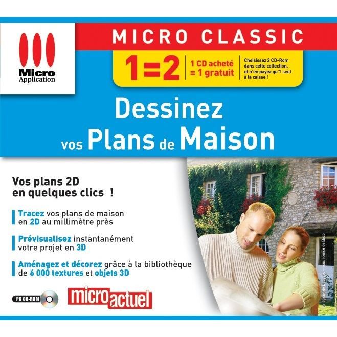 DESSINEZ VOS PLANS DE MAISON / LOGICIEL PC CD-ROM