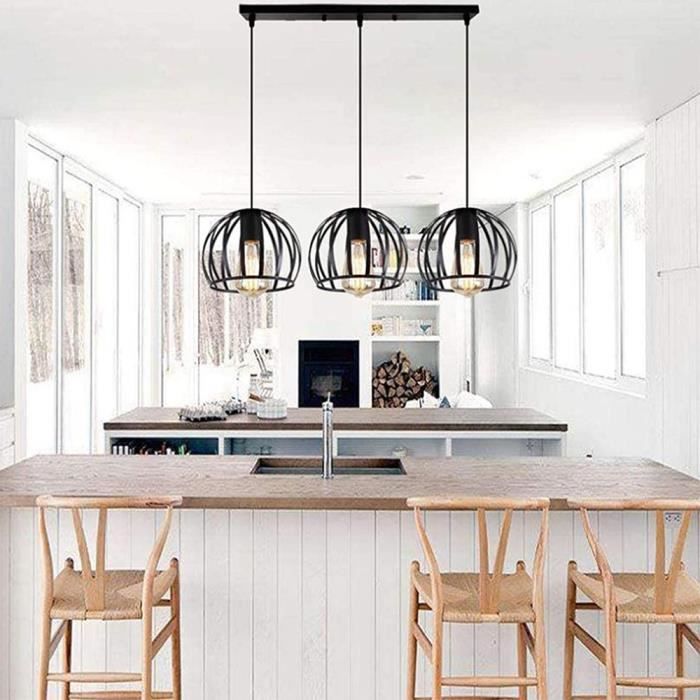 Lampe Lustre 3 pcs Luminaire Suspension En forme de pastèque Créativité minimaliste moderne, lumières décoratives d'hôtel