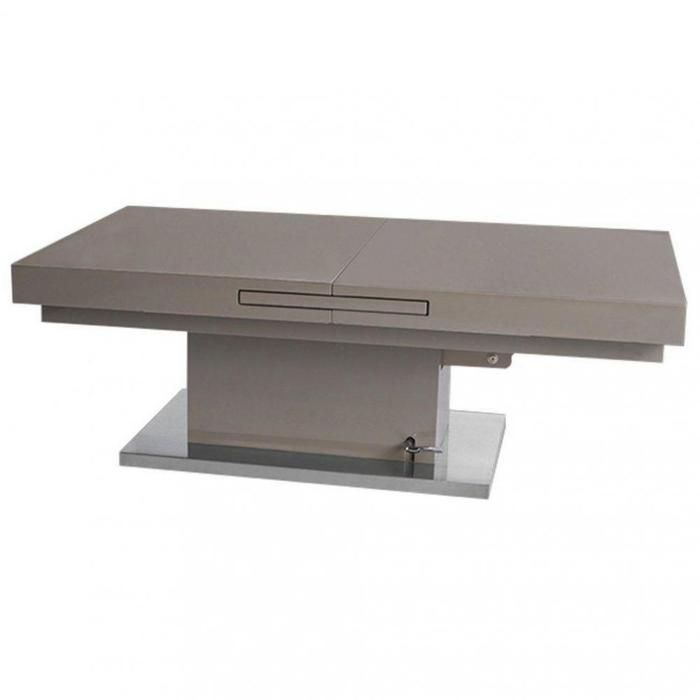 Table basse relevable extensible SETUP taupe taupe Inside75