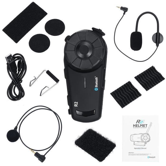 Intercom Moto bluetooth Imperméable Casque Communication CVC jusqu'à 7000M