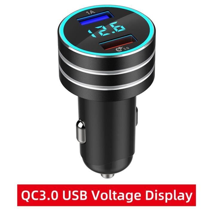 QC3.0 chargeur de voiture pour téléphone PD chargeur accessoires intérieurs pour iphone 11 pro Samsu - QC3.0 Voltage screen - HF5187