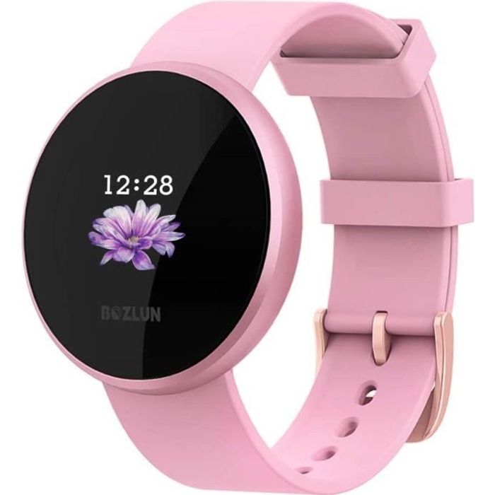 LIEBIG Montre Connectée Femme pour iPhone An oid Etanche Fréquence Cardiaque Calorie Brûlée Podomètre Surveillance Sommeil Femme591