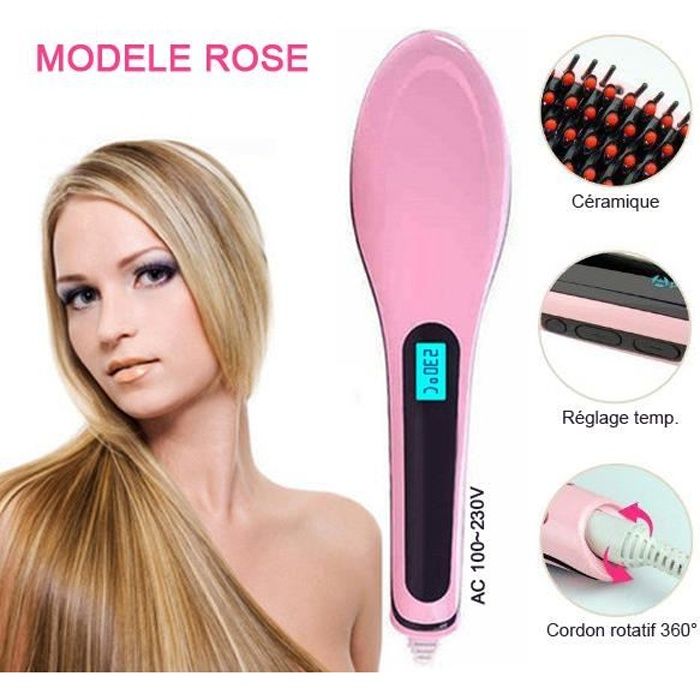 Brosse lissante chauffante électrique Fast Hair -