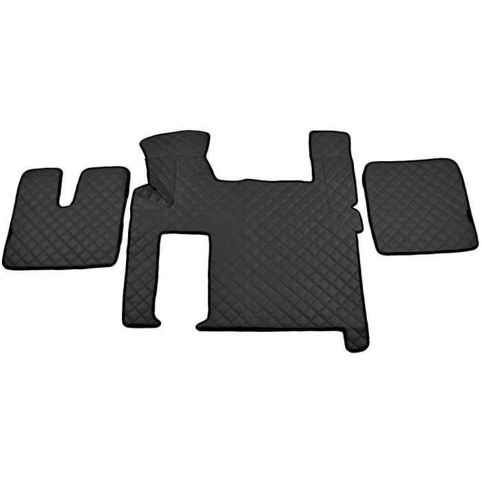 Tapis + Moteur Housse Noir Eco Cuir pour Man Tgx 2010-18 Boite de Vitesse Automatique Conduite à Gauche