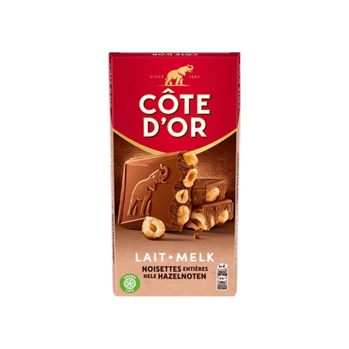 COTE D'OR Bloc Lait Noisettes - 180 g