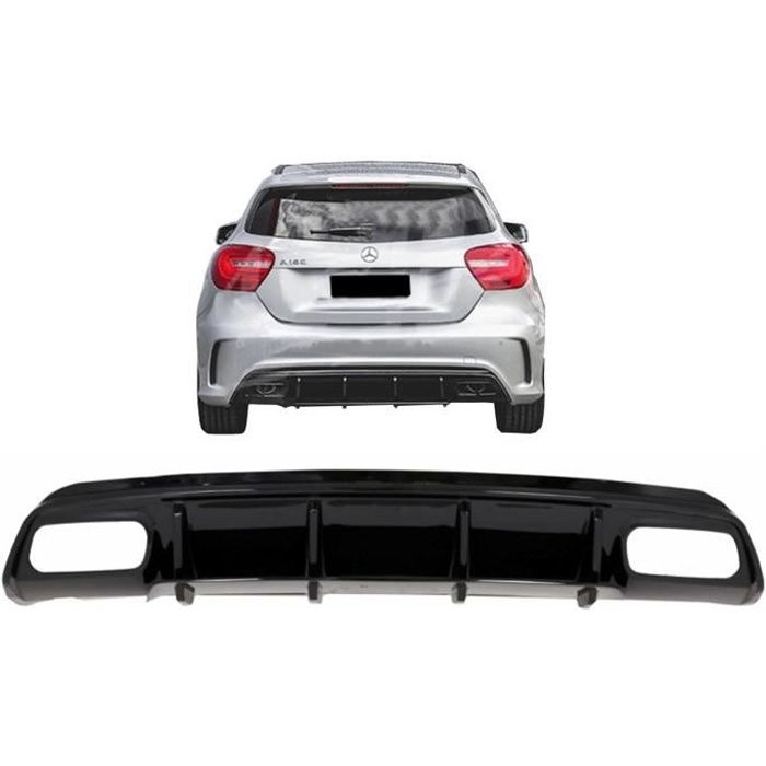 Diffuseur arrière Pour Mercedes W176 Classe A 2012-2018 AMG Design A45 Facelift Edition Noir pour pare-chocs arrière AMG Sport Line