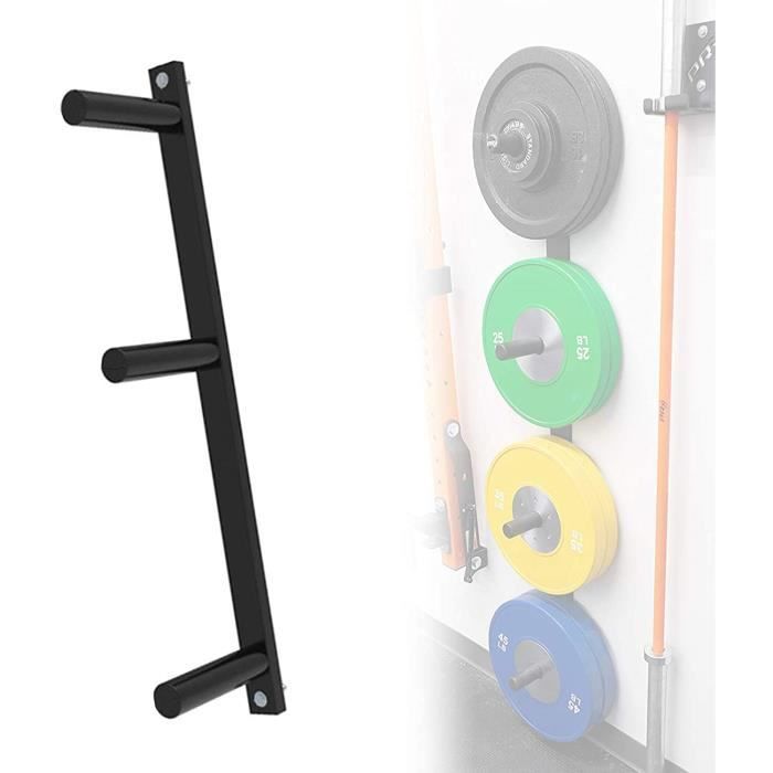 POIDS Grist CC Haltère Support pour Installation Murale, 3 Couches Gym Rack De Rangement pour Poids Olympiques, Diam&eg158