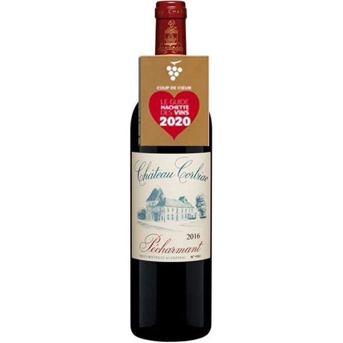 Château Corbiac Pécharmant AOC 2016 vin rouge - 1 x 75cl.