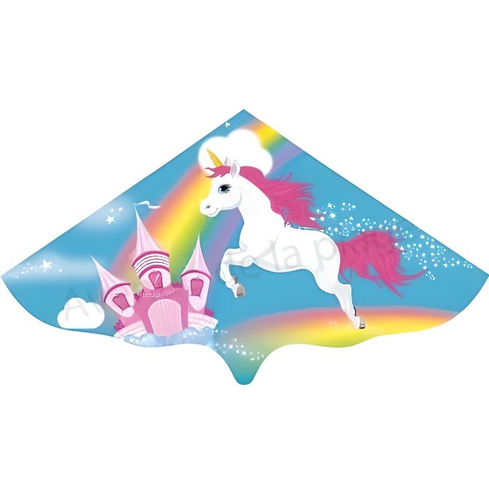 Cerf-volant Licorne Emma Multicolore