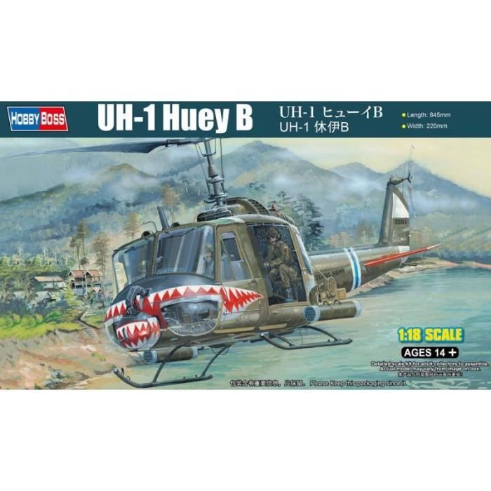 Maquette Hélicoptère Uh-1 Huey B - HOBBY BOSS