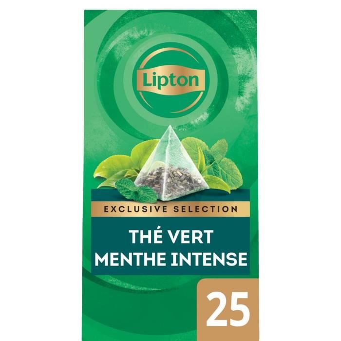 Bte 25 sachets es lipton menthe intense