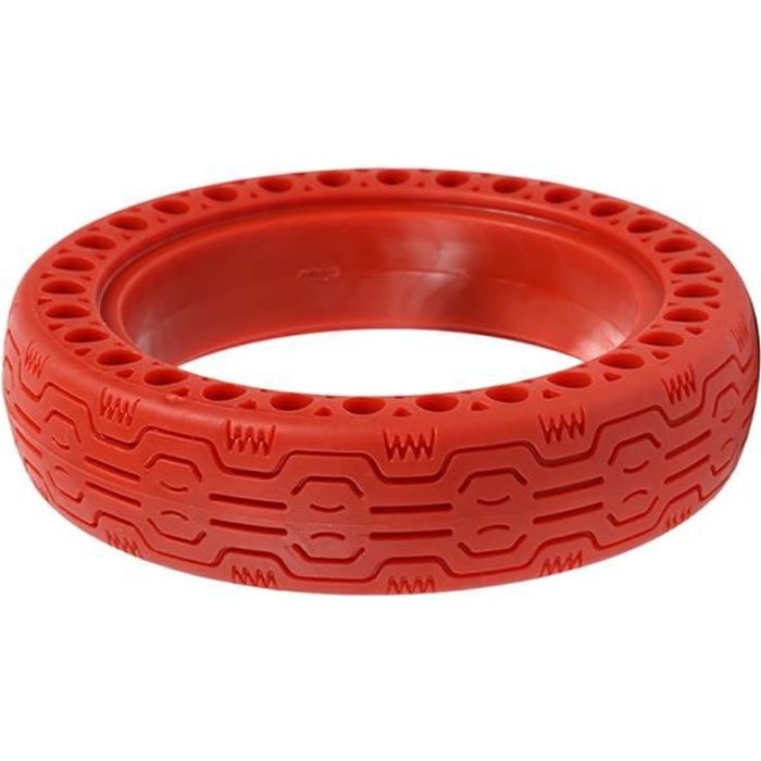 1pcs 8.5- Pneus Pleins Alvéolés Xiaomi M365 - Anti-dérapant increvables - rouge