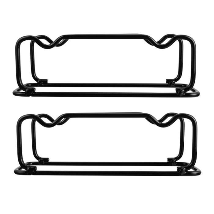 2pcs haltères porte haltérophilie supports support de plancher (noir) RACK DE RANGEMENT - RACK A EXERCICE - SUPPORT