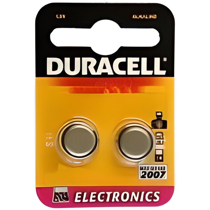 Pile-bouton Duracell type-réf. AG10 (2 unités s…