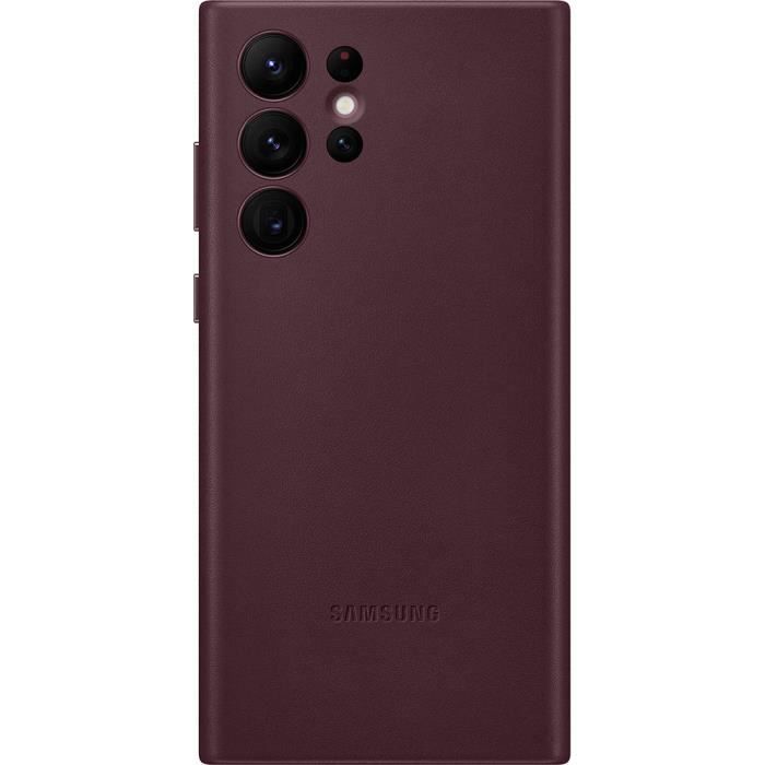 Coque Samsung G S22 Ultra 5G en Cuir Bordeaux Samsung