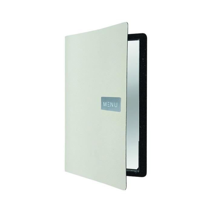 Protège-menu cuir blanc RAW 0,5 Cuir