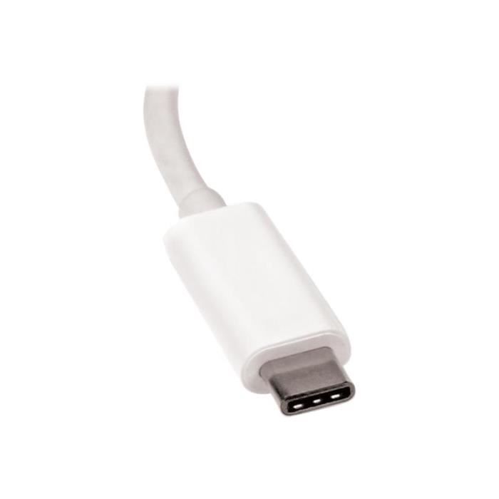 STARTECH Adaptateur vidéo USB-C vers DisplayPort - M/F - 4K 60 Hz - Blanc - première extrémité: 1 x Type C Mâle USB