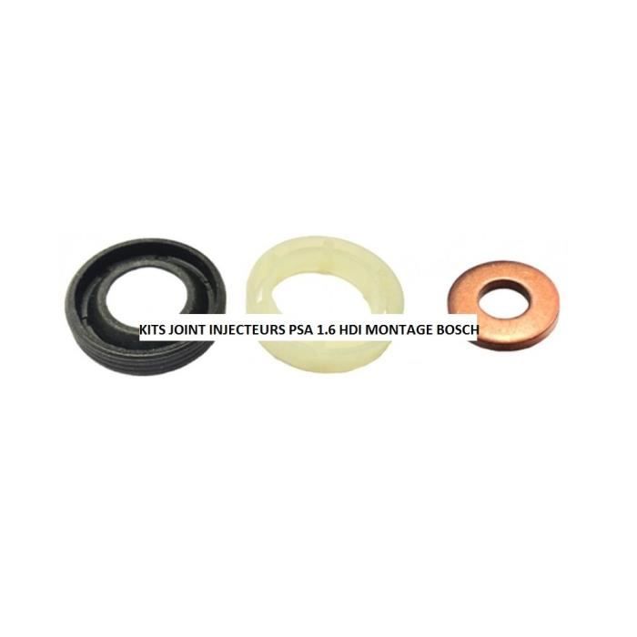 Kit joint d injecteurs cuivre, Citroen 1.6 HDI DV6TDED4
