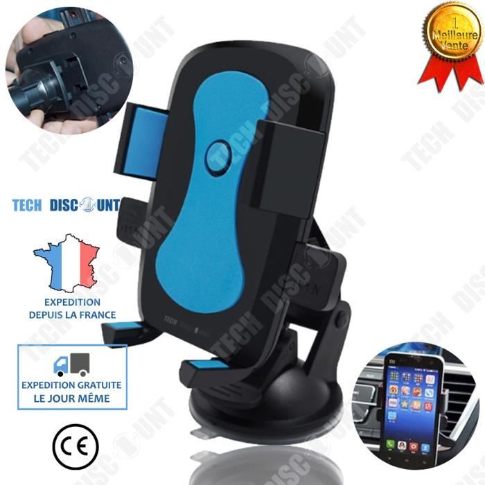 TD® Support de voiture pour téléphones portables Bluetooth mains libres allume lecteur MP3 charge USB appareil électronique conduite