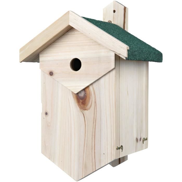 TRIXIE Nichoir nichant dans les cavités, 25 × 40 × 22 cm et ø 2,7 cm - Pour oiseau