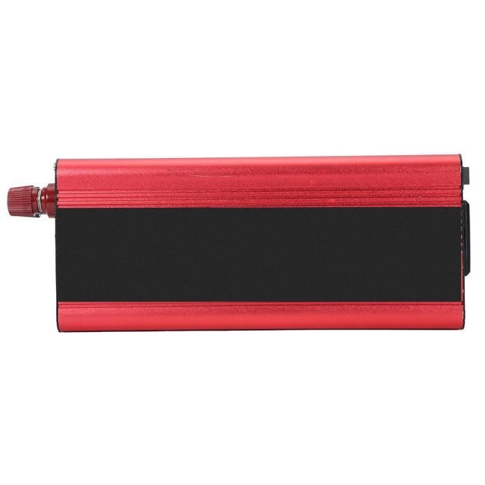 YOSOO Onduleur de voiture Convertisseur universel d'inverseur d'énergie solaire de voiture de 12V 24V 4000W 12V à 220V