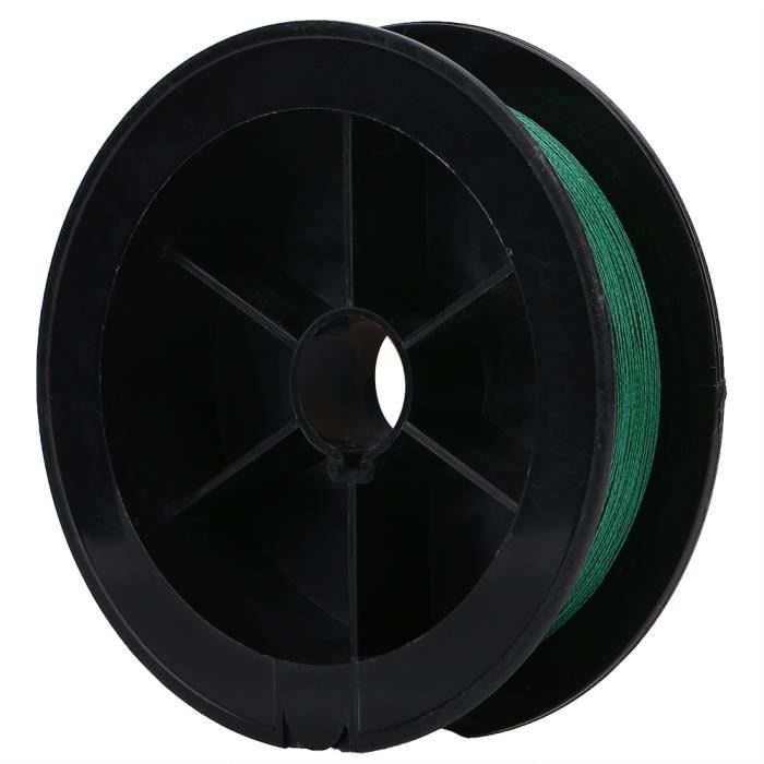 Fil ligne de pêche 0.32mm 100M 22.6kg vert en PE pour leurre traîne--DQ