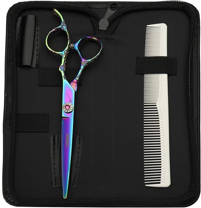 Ciseaux De Coiffure Professionnels - Acier Inoxydable - Longueur 14 Cm - Pour Coupe Précise