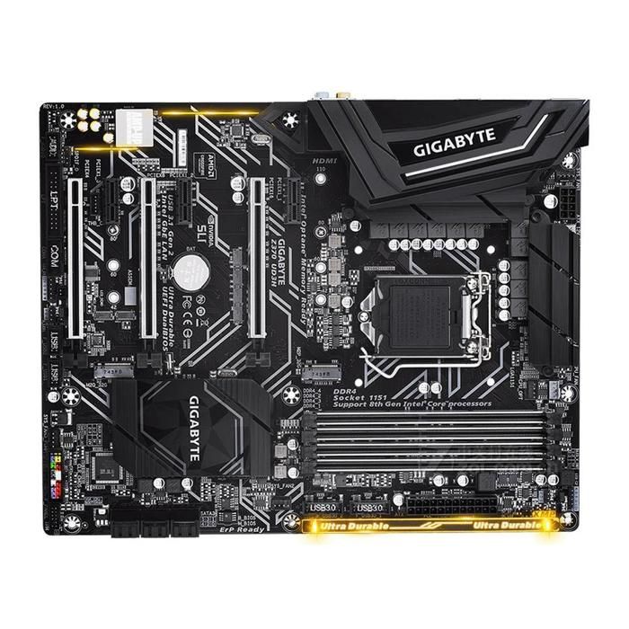 Carte mère GIGABYTE Z370 UD3H Intel Z370 Socket LGA1151 4xDDR4 SDRAM 64GB ATX - Gigabyte